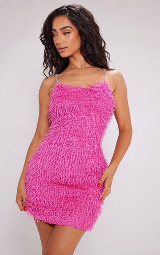 Womens Petite Faux Feather Glitter Mini Dress - 10 - NastyGal UK (+IE) - Modalova