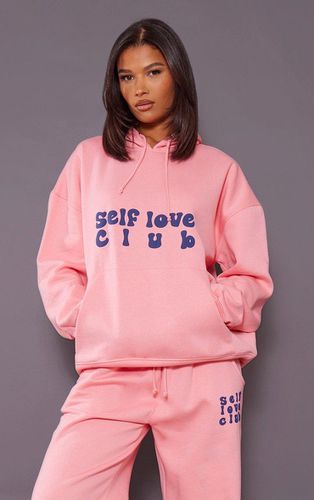Womens Self Love Club Slogan Puff Print Oversized Hoodie - XL - NastyGal UK (+IE) - Modalova