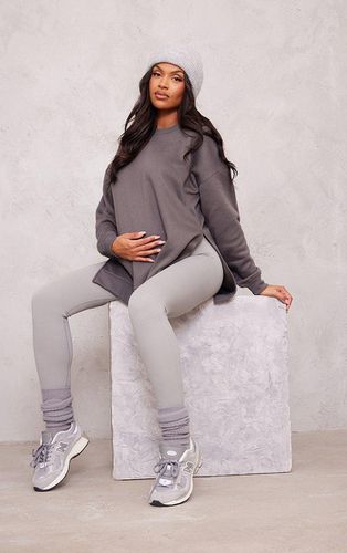 Womens Maternity Charcoal Nursing Side Split jumper - - 8 - NastyGal UK (+IE) - Modalova