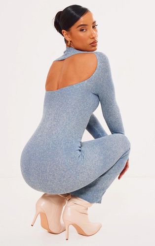 Womens Marl Knit Long Sleeve Open Back Maxi Dress - XS - NastyGal UK (+IE) - Modalova