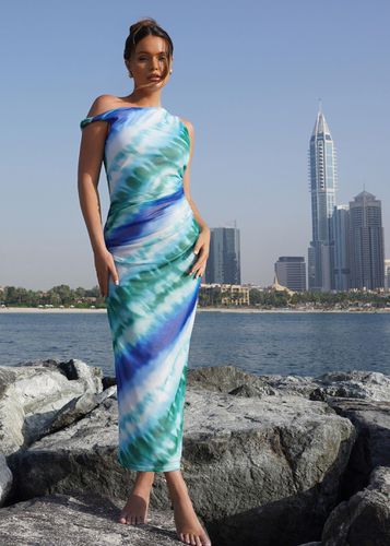 Womens Ombre Mesh Asymmetric Midaxi Dress - - 12 - NastyGal UK (+IE) - Modalova