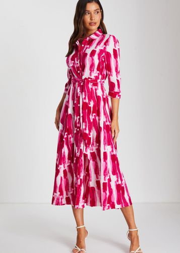 Womens Brush Stroke Midi Shirt Dress - - 8 - NastyGal UK (+IE) - Modalova
