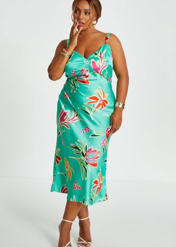 Womens Curve Tropical Print Midaxi Dress - - 16 - NastyGal UK (+IE) - Modalova