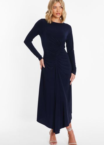 Womens Ruched Long Sleeve Midi Dress - - 18 - NastyGal UK (+IE) - Modalova