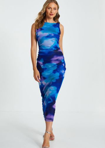 Womens Mesh Tie Dye Print Midaxi Dress - - 10 - NastyGal UK (+IE) - Modalova