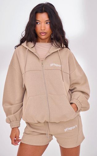 Womens PLT Sport Light Mocha Marl Zip Up Hoodie - - L - NastyGal UK (+IE) - Modalova