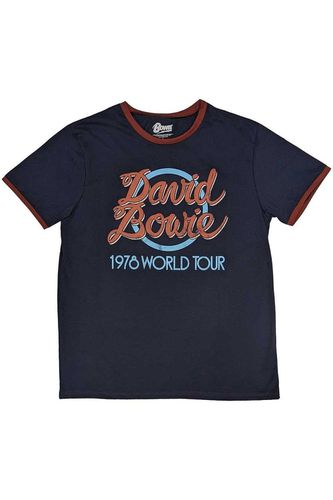 World Tour Ringer Cotton T-Shirt - - L - David Bowie - Modalova