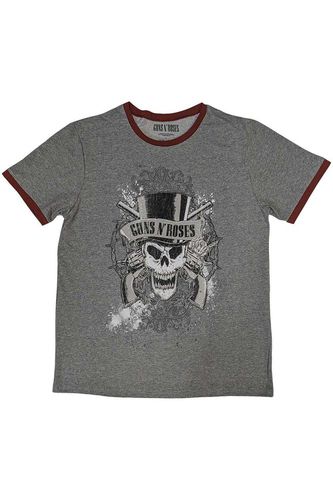 Faded Skull Ringer T-Shirt - - M - Guns N Roses - Modalova