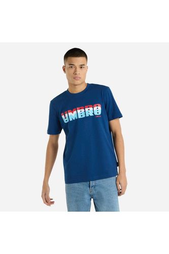 Layered Logo T-Shirt - Blue - L - Umbro - Modalova