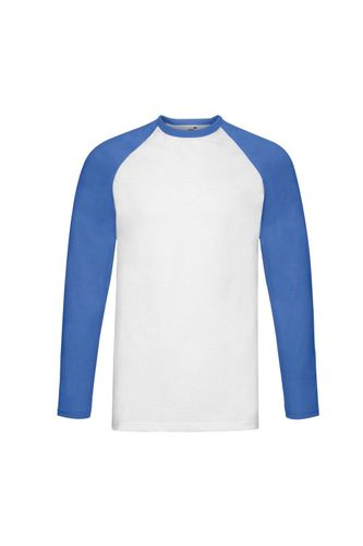 Contrast Long-Sleeved Baseball T-Shirt - - XXL - Fruit of the Loom - Modalova
