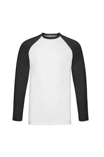 Contrast Long-Sleeved Baseball T-Shirt - - S - Fruit of the Loom - Modalova