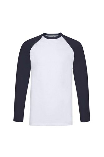 Contrast Long-Sleeved Baseball T-Shirt - - XXL - Fruit of the Loom - Modalova