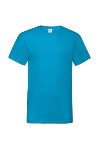 Value V Neck T-Shirt - Blue - M - Fruit of the Loom - Modalova