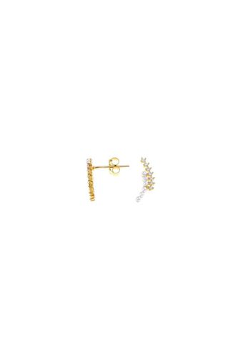 Womens Earrings Ear Cuff Pearls & Zirconias - - One Size - Arte Nova Jewellery - Modalova