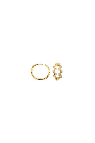 Womens Earrings Quadradas Zirconias - - One Size - Arte Nova Jewellery - Modalova