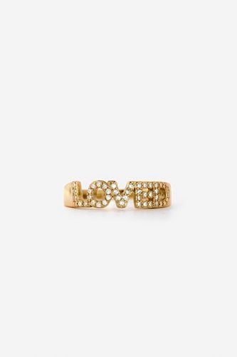Womens Gold Loved Slogan Ring - - K - NastyGal UK (+IE) - Modalova