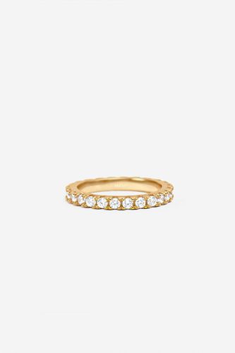 Womens Gold Stacking Eternity Ring With Cubic Zirconia Stones - - S - NastyGal UK (+IE) - Modalova