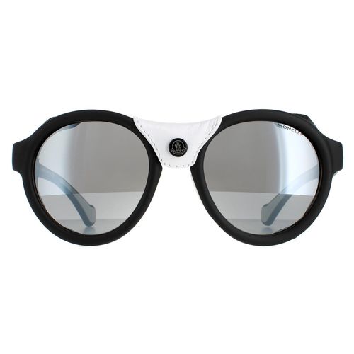 Round Matte Smoke Mirror ML0046 Sunglasses - One Size - Moncler - Modalova