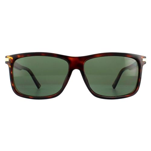 Rectangle Dark Havana Green Polarized Sunglasses - - One Size - Polaroid - Modalova