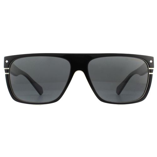 Rectangle Ivory Grey Polarized Sunglasses - One Size - Polaroid - Modalova