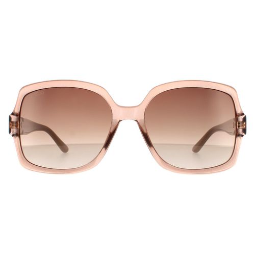 Womens Square Crystal Nude Brown Gradient Sunglasses - - One Size - NastyGal UK (+IE) - Modalova