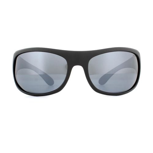 Sport Wrap Matte Grey Silver Polarized Mirror Sunglasses - One Size - NastyGal UK (+IE) - Modalova