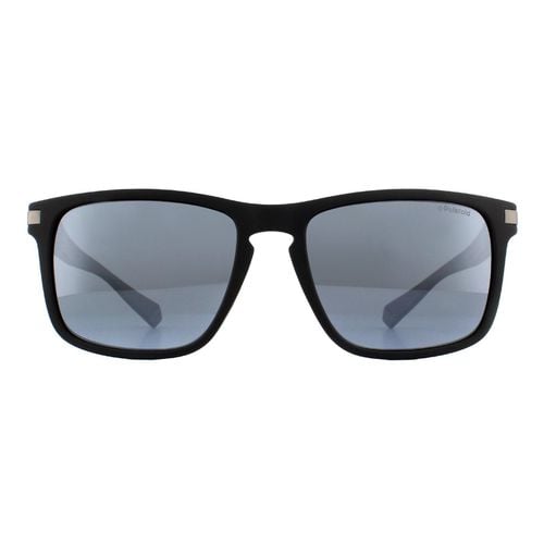Rectangle Matte Silver Mirror Polarized Sunglasses - One Size - NastyGal UK (+IE) - Modalova