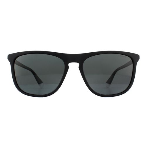 Rectangle Matte Grey Polarized Sunglasses - One Size - Polaroid - Modalova