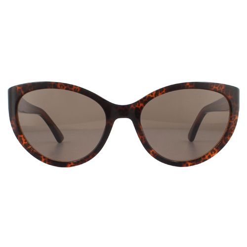 Womens Cat Eye Havana Orange Sunglasses - One Size - Moschino - Modalova