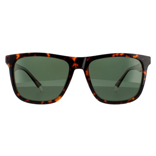 Square Havana Green Polarized Sunglasses - - One Size - Polaroid - Modalova