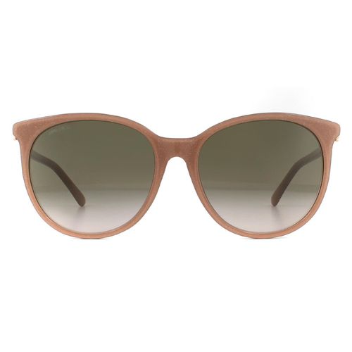 Womens Round Nude Glitter Brown Gradient Sunglasses - - One Size - NastyGal UK (+IE) - Modalova