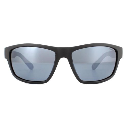 Sport Wrap Matte Grey Silver Mirror Polarized Sunglasses - One Size - NastyGal UK (+IE) - Modalova