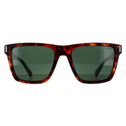 Rectangle Dark Havana Green Polarized Sunglasses - - One Size - NastyGal UK (+IE) - Modalova