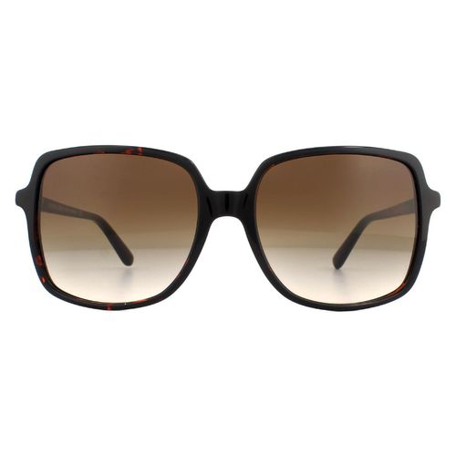 Womens Square Dark Tortoise Smoke Gradient Sunglasses - - One Size - Michael Kors - Modalova