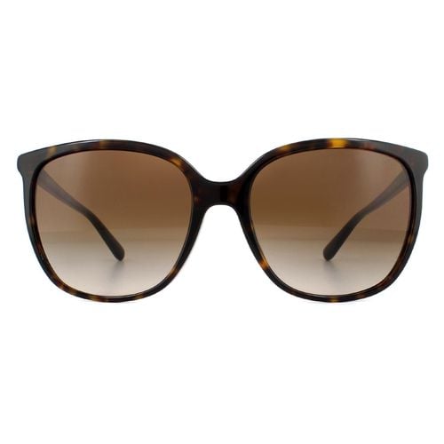 Womens Square Dark Tortoise Gradient Sunglasses - One Size - Michael Kors - Modalova