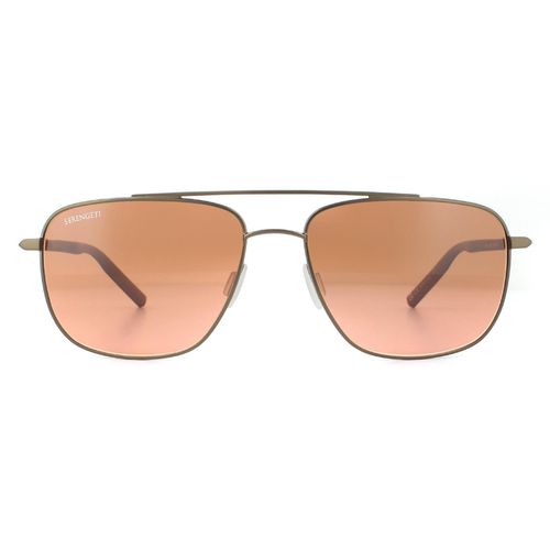 Aviator Matte Espresso Dark Mineral Drivers Gradient Tellaro Sunglasses - One Size - NastyGal UK (+IE) - Modalova