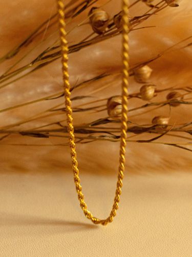 Womens Gold Twisted Rope Chain Necklace - - 18 inches - MUCHV - Modalova