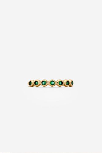 Womens Gold Ring With Emerald Green Stones - - O - NastyGal UK (+IE) - Modalova