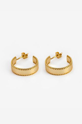 Womens Gold Thick Bobble Hoop Earrings - - One Size - NastyGal UK (+IE) - Modalova