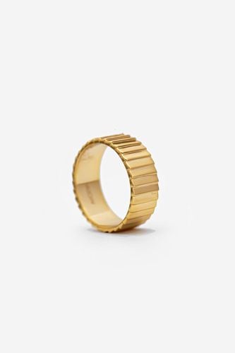 Womens Gold Thick Cigar Ring - Minimalist Jewellery - - Q - MUCHV - Modalova
