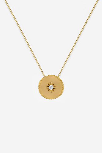 Womens Gold North Star Coin Necklace - - 18 inches - MUCHV - Modalova