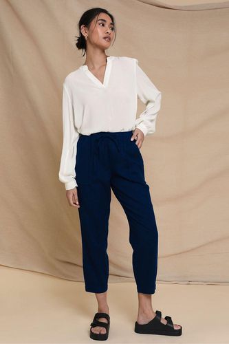 Womens Linen Blend 'Rosewood' Tapered Trousers - - 8 - NastyGal UK (+IE) - Modalova