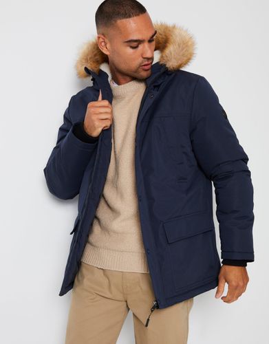 Mansion' Showerproof Parka Jacket with Borg-Lined Hood - - XL - Threadbare - Modalova