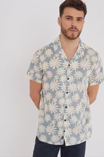 Northall' Short Sleeve Floral Print Cotton Shirt - - XL - Threadbare - Modalova