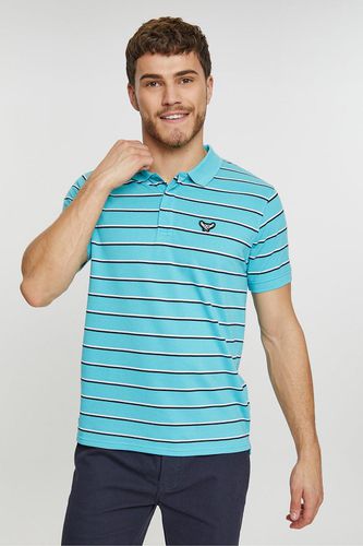 Ginger' Striped Pique Polo Shirt - - XXL - Threadbare - Modalova