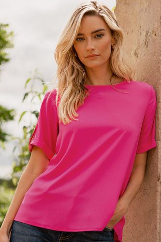 Womens 'Camilla' Short Roll Sleeve T-Shirt Blouse - - 8 - Threadbare - Modalova