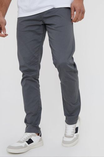 Castello' Cotton Slim Fit Chino Trousers With Stretch - - 34R - Threadbare - Modalova