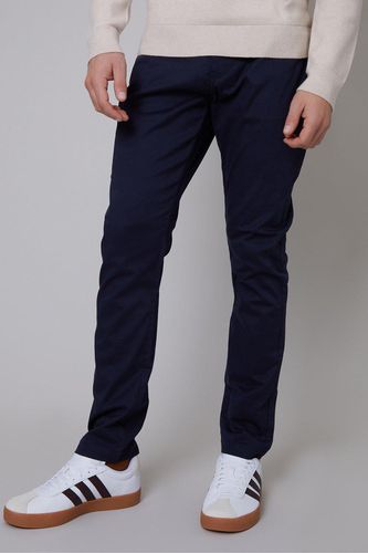 Ego' Cotton Slim Fit 5 Pocket Chino Trousers With Stretch - - 30R - Threadbare - Modalova