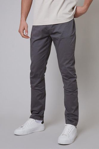 Ego' Cotton Slim Fit 5 Pocket Chino Trousers With Stretch - - 34R - Threadbare - Modalova