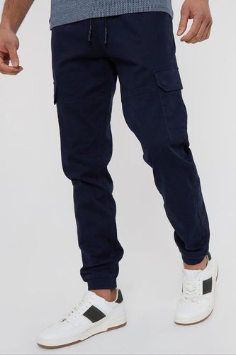 Belfast' Cotton Jogger Style Cargo Trousers With Stretch - - XL - Threadbare - Modalova
